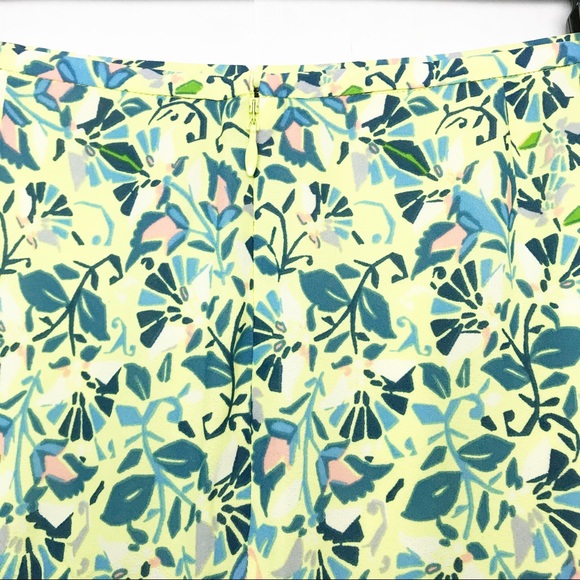 BCBGmaxazria Nima Pleated Floral sports mini ruffle skirt - Picture 9 of 11